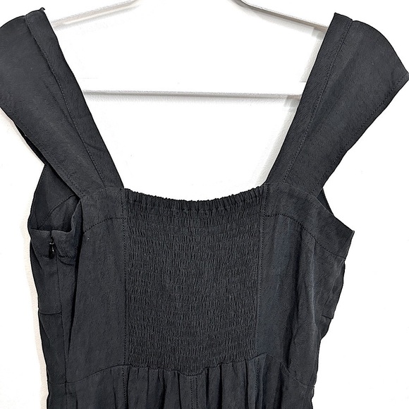 NWT Madewell Cap-Sleeve Crop Wide-Leg Jumpsuit in Black Size 2 - Picture 6 of 16